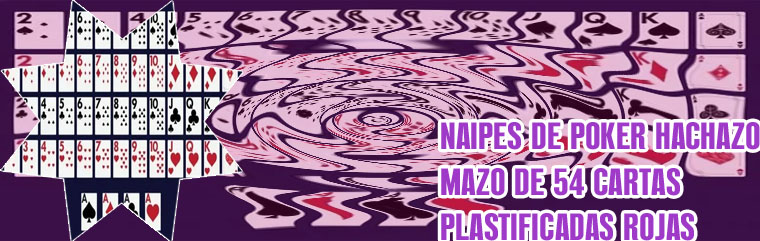 Cartas de poker plastificadas